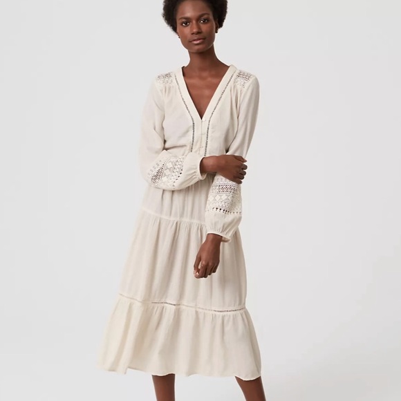 LOFT Dresses & Skirts - Ann Taylor Loft Beach Off white Maxi Dress